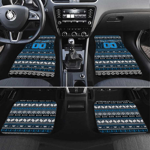 Blues Football Xmas Car Mats Australia AFL Mascot