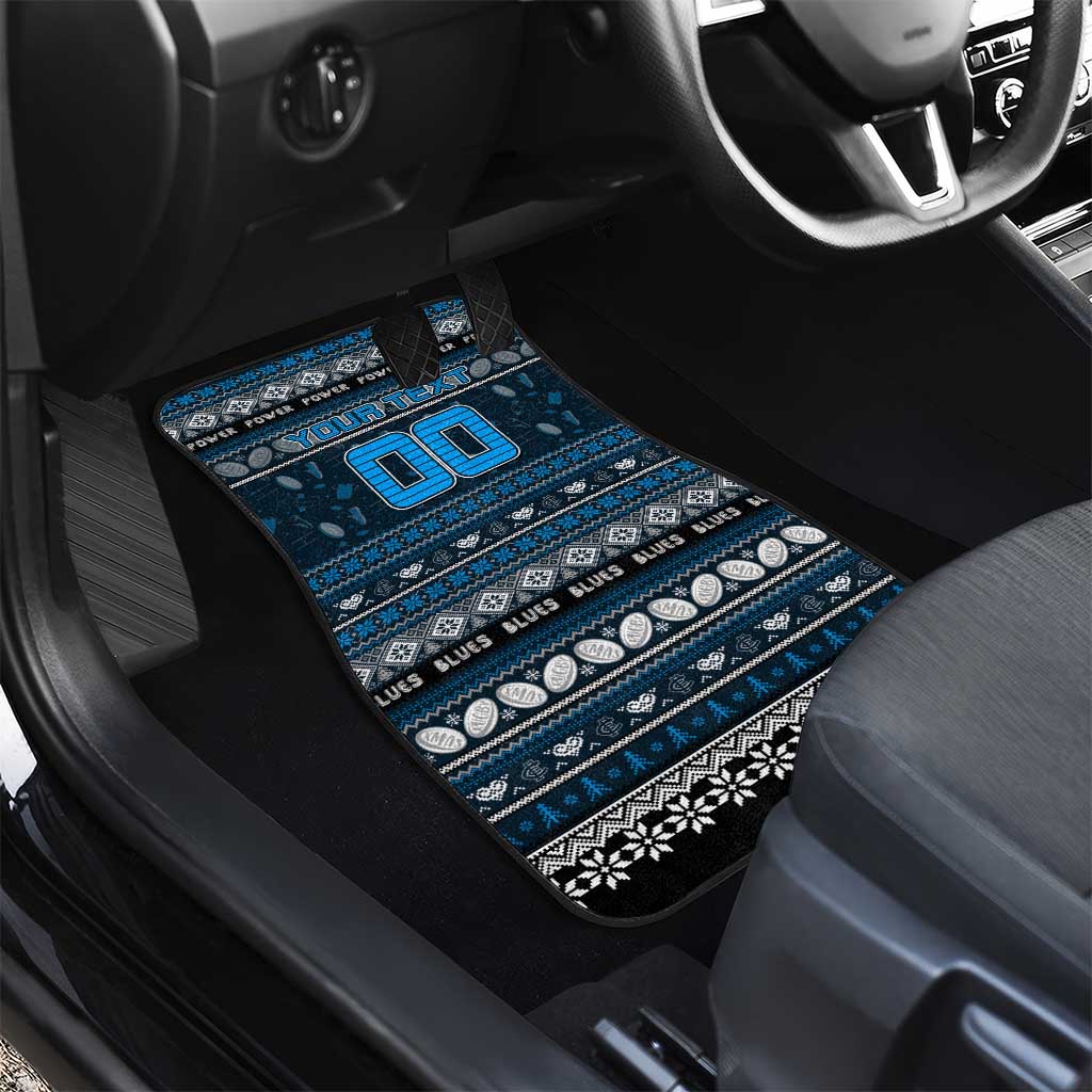 Blues Football Xmas Car Mats Australia AFL Mascot