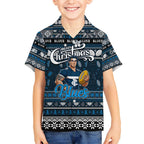 Personalized Blues Rugby Xmas Hawaiian Shirt Australia AFL Mascot