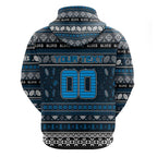 Personalized Blues Rugby Xmas Hoodie Australia AFL Mascot