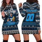 Personalized Blues Rugby Xmas Hoodie Dress Australia AFL Mascot