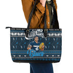 Blues Football Xmas Leather Tote Bag Australia AFL Mascot