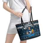 Blues Football Xmas Leather Tote Bag Australia AFL Mascot