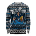 Personalized Blues Rugby Xmas Long Sleeve Shirt Australia AFL Mascot