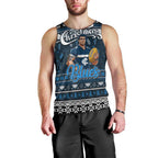 Personalized Blues Rugby Xmas Men Tank Top Australia AFL Mascot