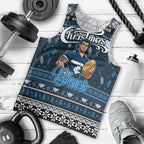 Personalized Blues Rugby Xmas Men Tank Top Australia AFL Mascot