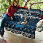 Blues Football Xmas Quilt Australia AFL Mascot