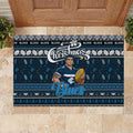 Blues Football Xmas Rubber Doormat Australia AFL Mascot