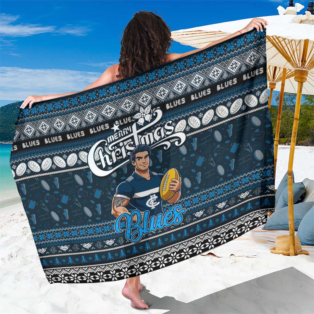 Blues Football Xmas Sarong Australia AFL Mascot