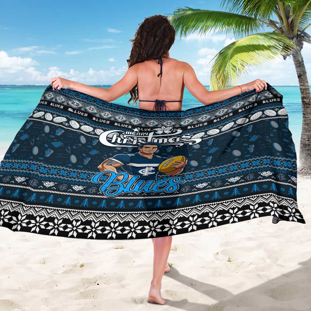 Blues Football Xmas Sarong Australia AFL Mascot