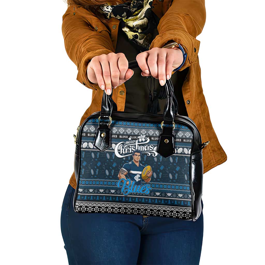 Blues Football Xmas Shoulder Handbag Australia AFL Mascot