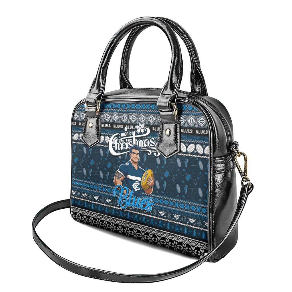 Blues Football Xmas Shoulder Handbag Australia AFL Mascot