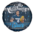 Blues Football Xmas Spare Tire Cover Australia AFL Mascot