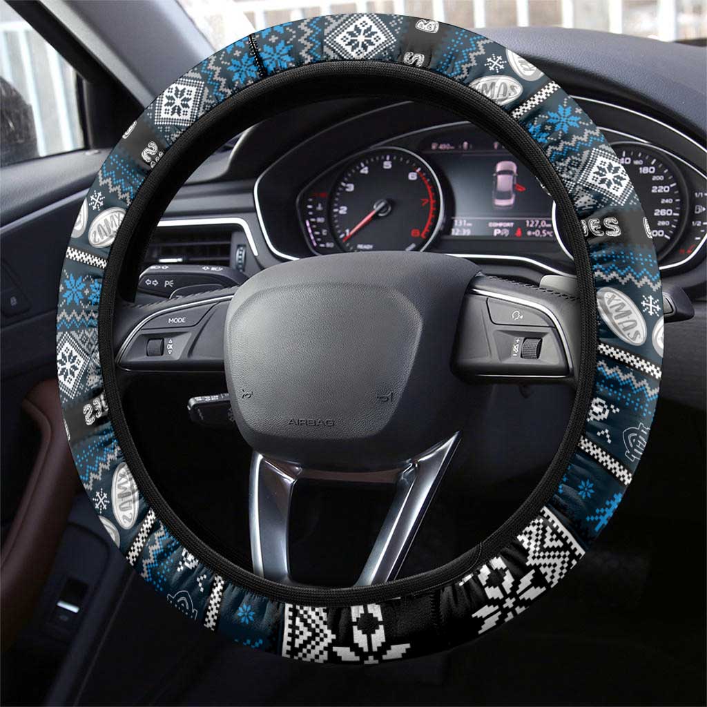 Blues Football Xmas Steering Wheel Cover Australia AFL Mascot
