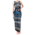 Personalized Blues Rugby Xmas Tank Maxi Dress Australia AFL Mascot