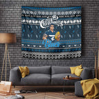 Blues Football Xmas Tapestry Australia AFL Mascot