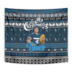 Blues Football Xmas Tapestry Australia AFL Mascot
