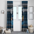 Blues Football Xmas Window Curtain Australia AFL Mascot