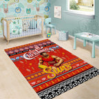 Suns Football Xmas Area Rug Australia AFL Mascot