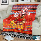 Suns Football Xmas Blanket Australia AFL Mascot