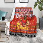 Suns Football Xmas Blanket Australia AFL Mascot