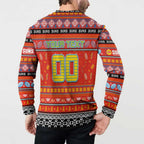 Personalized Suns Rugby Xmas Button Sweatshirt Australia AFL Mascot