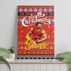 Suns Football Xmas Canvas Wall Art Australia AFL Mascot