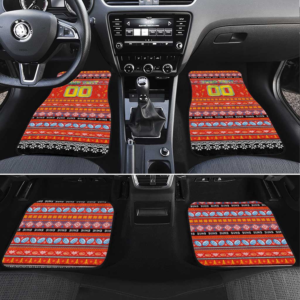 Suns Football Xmas Car Mats Australia AFL Mascot