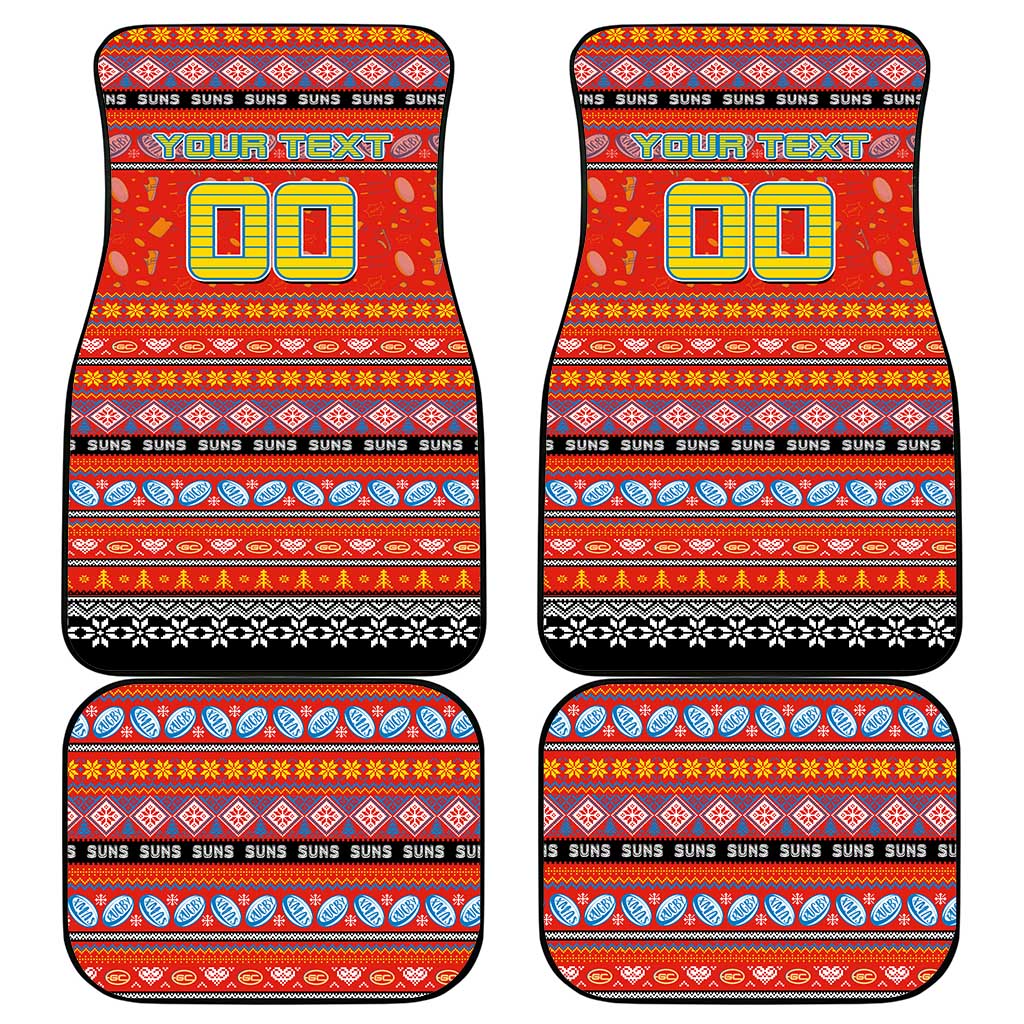 Suns Football Xmas Car Mats Australia AFL Mascot