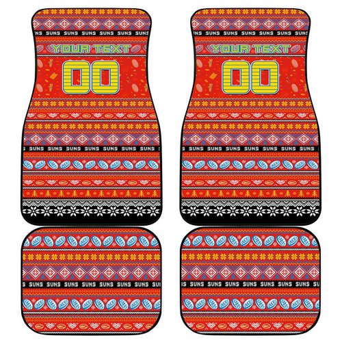 Suns Football Xmas Car Mats Australia AFL Mascot