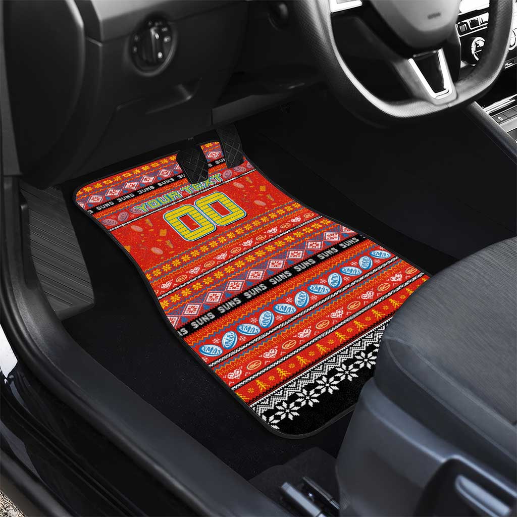 Suns Football Xmas Car Mats Australia AFL Mascot