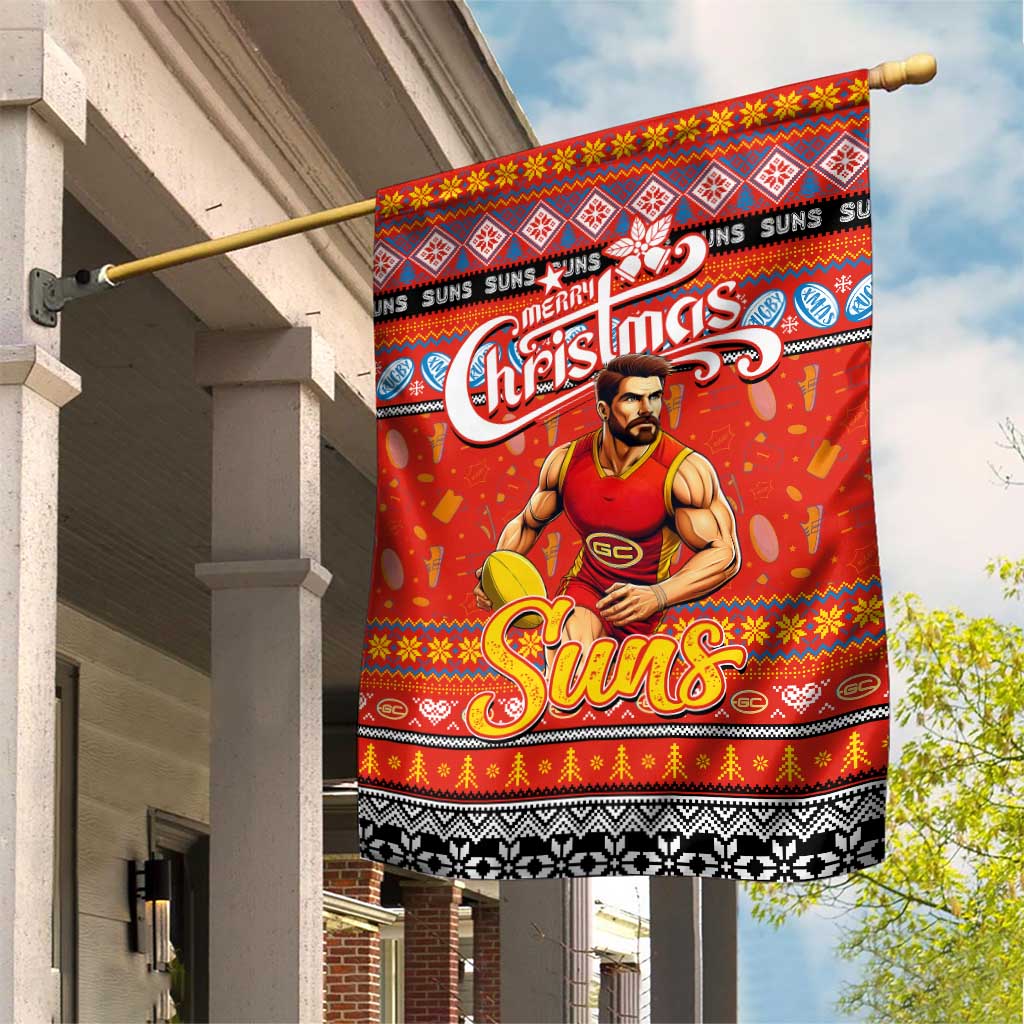 Suns Football Xmas Garden Flag Australia AFL Mascot
