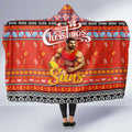 Suns Football Xmas Hooded Blanket Australia AFL Mascot