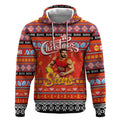Personalized Suns Rugby Xmas Hoodie Australia AFL Mascot