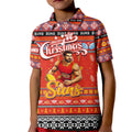 Personalized Suns Rugby Xmas Kid Polo Shirt Australia AFL Mascot