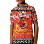 Personalized Suns Rugby Xmas Kid Polo Shirt Australia AFL Mascot