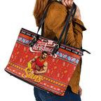 Suns Football Xmas Leather Tote Bag Australia AFL Mascot