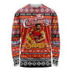 Personalized Suns Rugby Xmas Long Sleeve Shirt Australia AFL Mascot