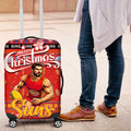Suns Football Xmas Luggage Cover Australia AFL Mascot