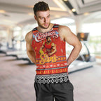 Personalized Suns Rugby Xmas Men Tank Top Australia AFL Mascot