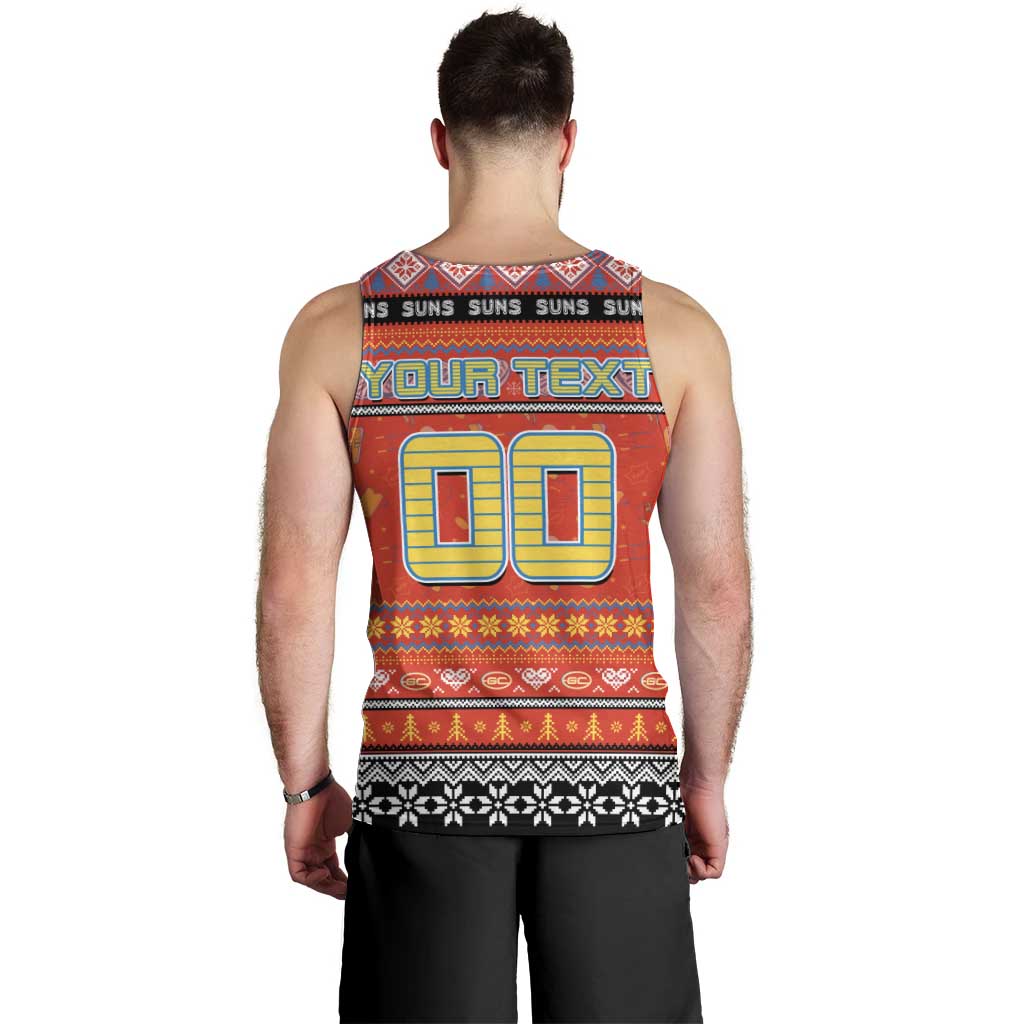 Personalized Suns Rugby Xmas Men Tank Top Australia AFL Mascot