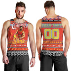 Personalized Suns Rugby Xmas Men Tank Top Australia AFL Mascot