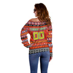Personalized Suns Rugby Xmas Off Shoulder Sweater Australia AFL Mascot