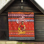 Suns Football Xmas Quilt Australia AFL Mascot