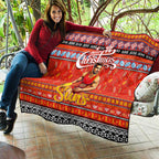 Suns Football Xmas Quilt Australia AFL Mascot