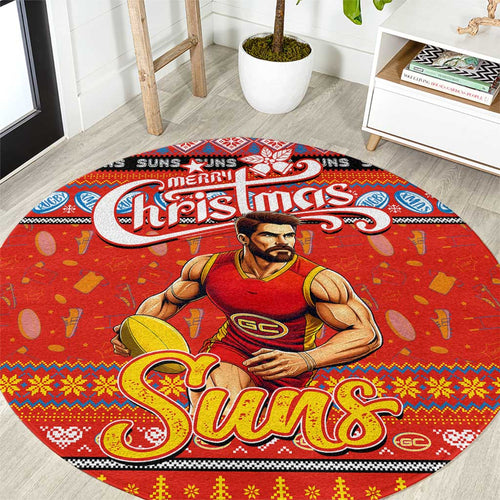 Suns Football Xmas Round Carpet Australia AFL Mascot
