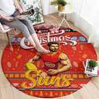 Suns Football Xmas Round Carpet Australia AFL Mascot