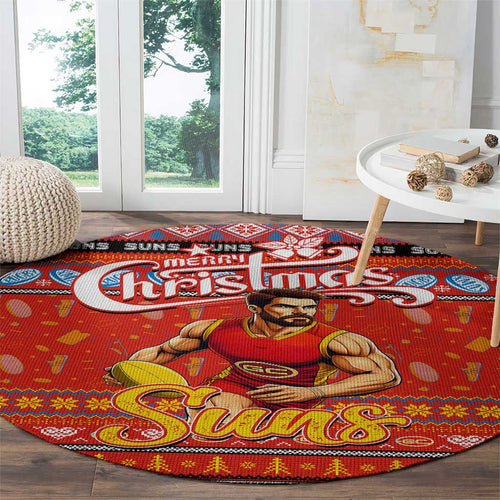 Suns Football Xmas Round Carpet Australia AFL Mascot