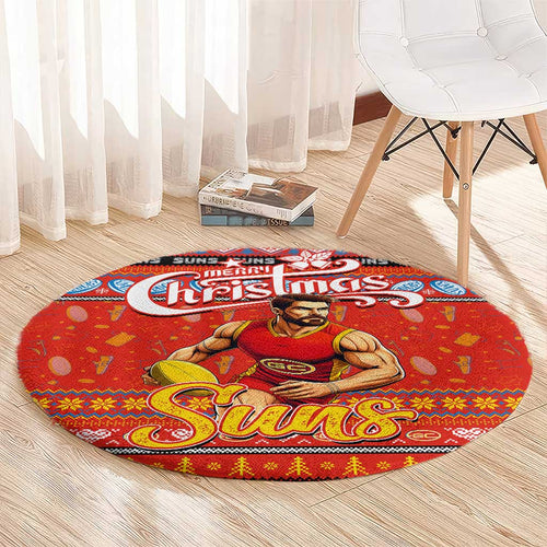 Suns Football Xmas Round Carpet Australia AFL Mascot