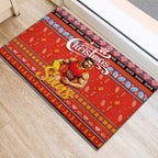 Suns Football Xmas Rubber Doormat Australia AFL Mascot